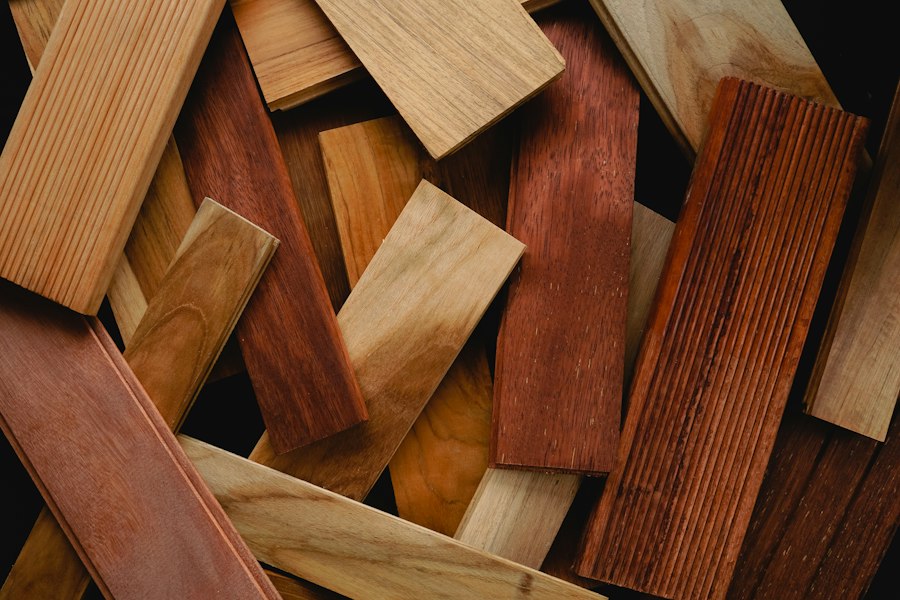 Campioni di parquet effetto legno